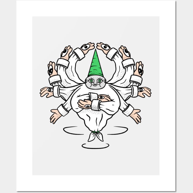 Whimsical Elf Green Hat Guy - Biblically Accurate Tiktok Wall Art by aaronsartroom